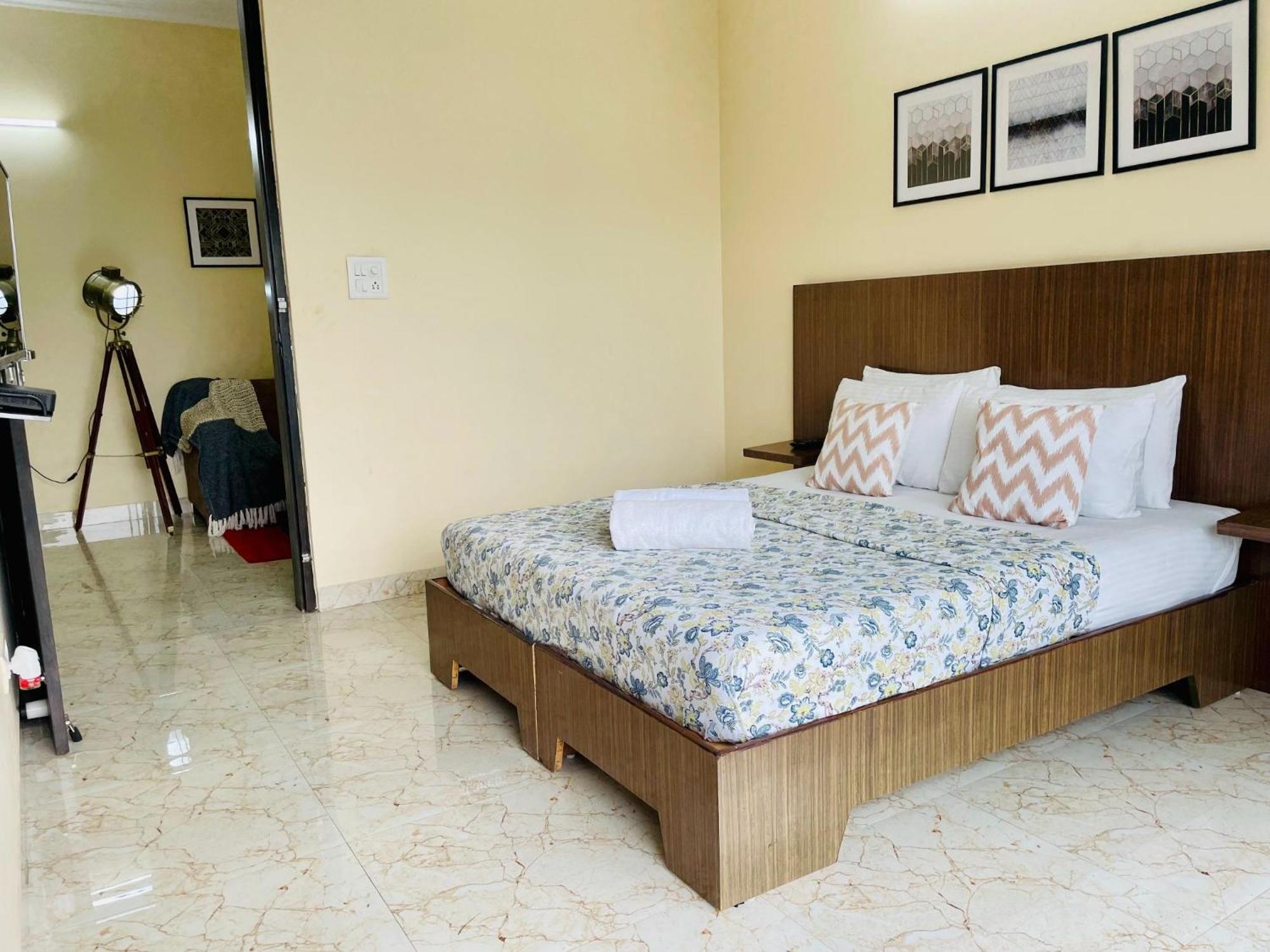 Olive Service Apartments - Golf Course Road 구르가온 객실 사진