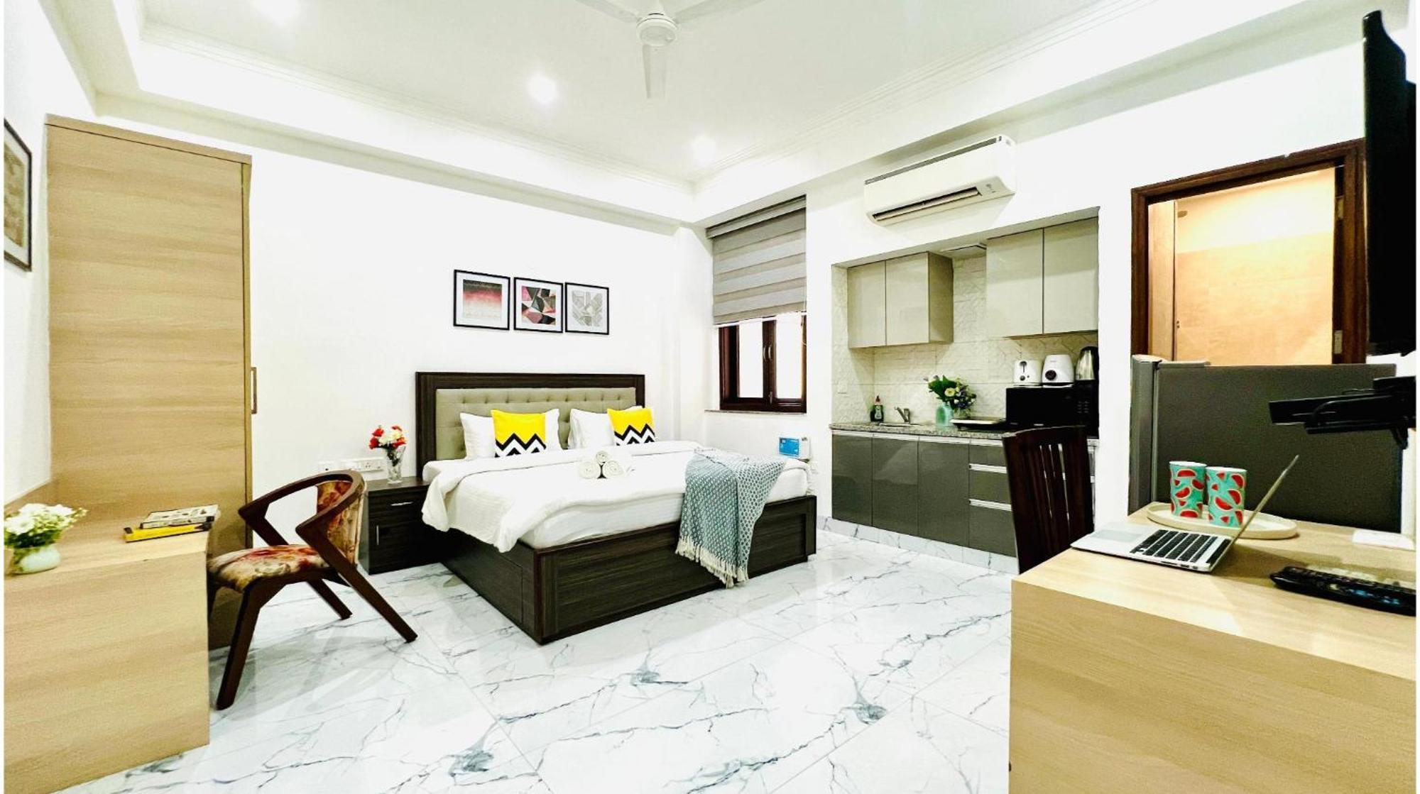 Olive Service Apartments - Golf Course Road 구르가온 외부 사진