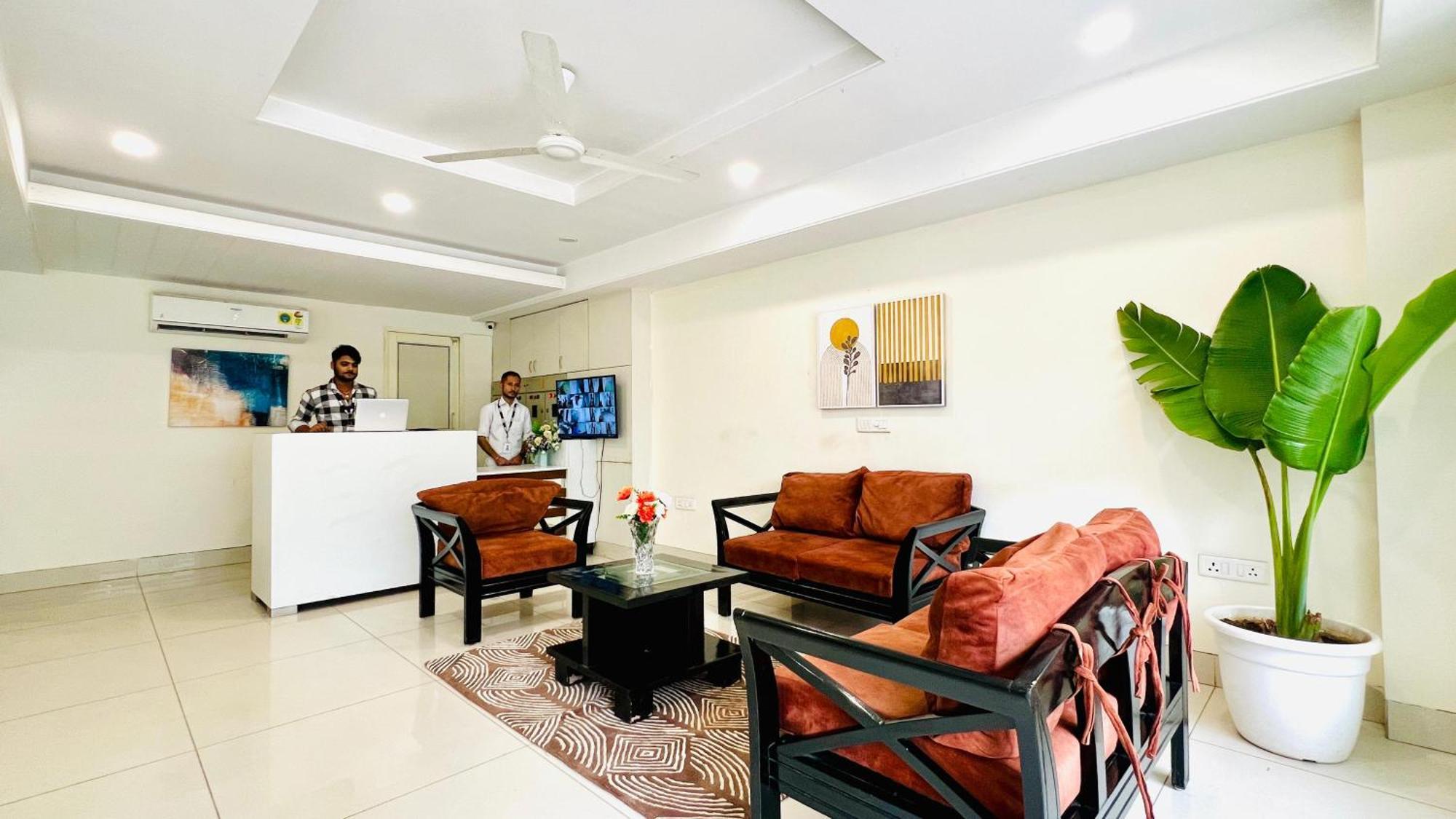 Olive Service Apartments - Golf Course Road 구르가온 외부 사진
